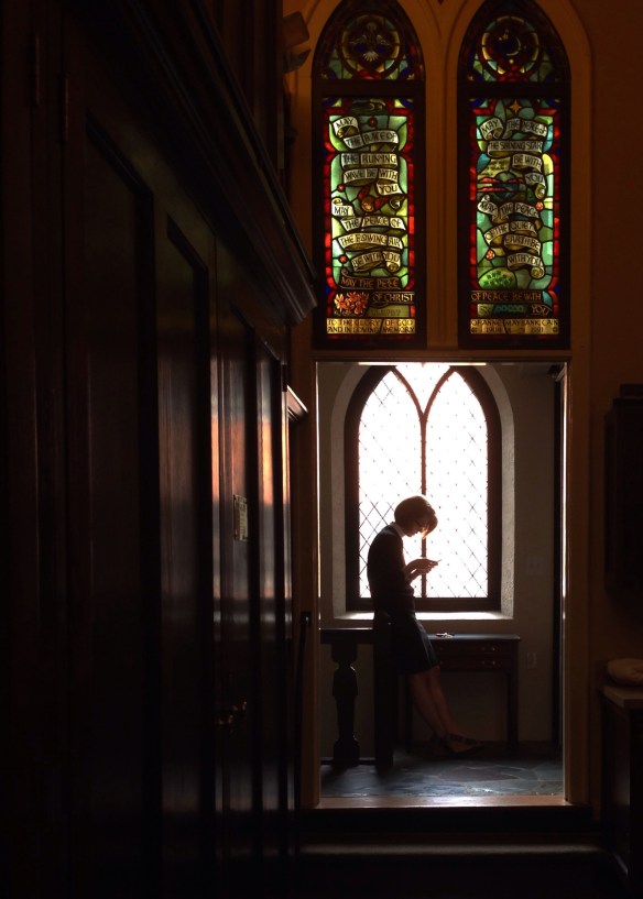 sacristy phone photo