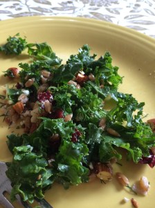 Kale salad farro craisins dill smitten kitchen